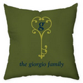 The Key to Life is Love Personalized Throw Pillow